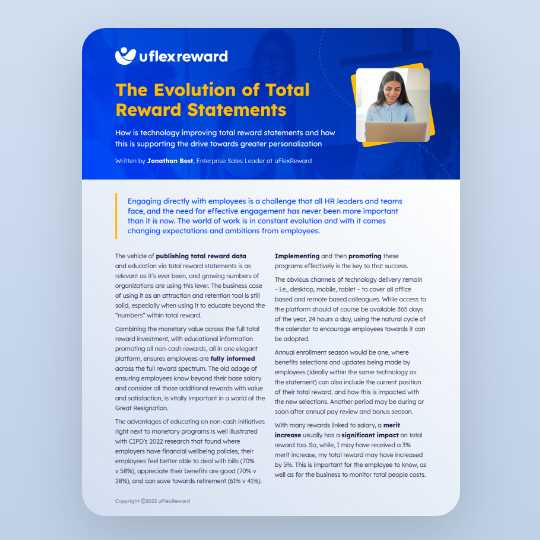 The Evolution of Total Reward Statements document cover