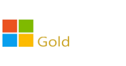Microsoft Gold Partner reverse logo