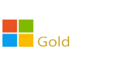 Microsoft Gold Partner reverse logo