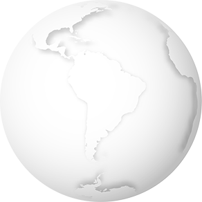 White 3-dimensional globe