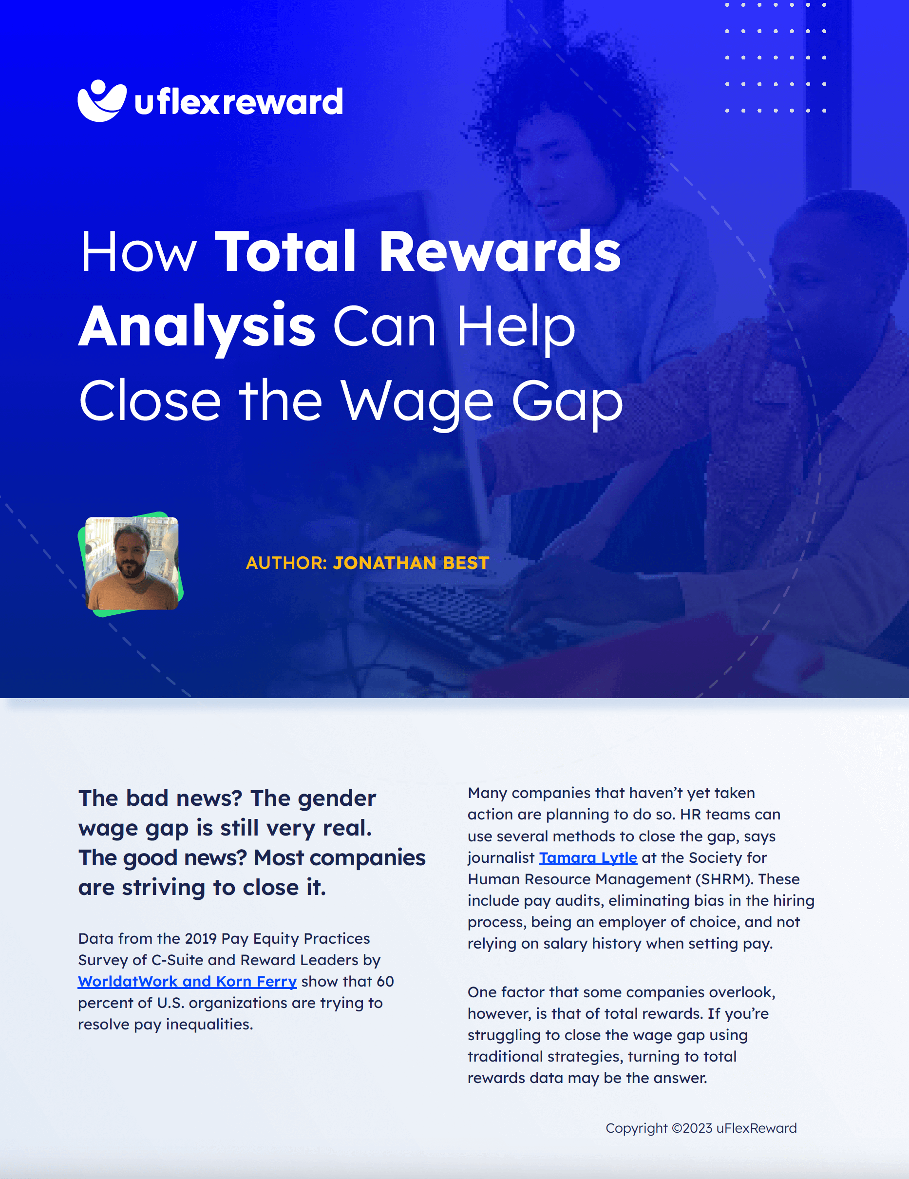 How Total Rewards Analysis Can Help Close Wage Gap document cover