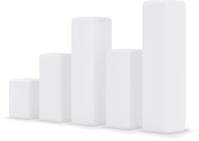 3-dimensional increasing bar graph